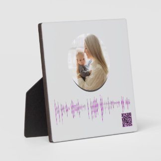 Personalized Voice Wave Keepsake for Mom Plaque