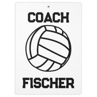 Personalized Volleyball Clipboard