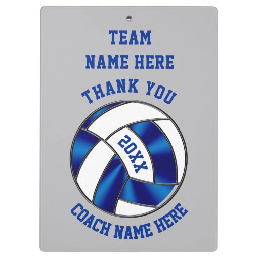 Personalized Volleyball Clipboards for Coaches Zazzle