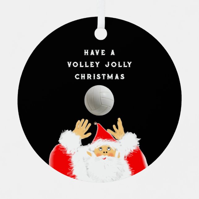 Personalized Volleyball Collectible 2022 Metal Ornament (Front)