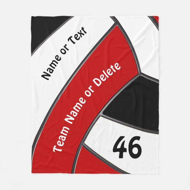 Personalized Volleyball Fleece Blankets Zazzle