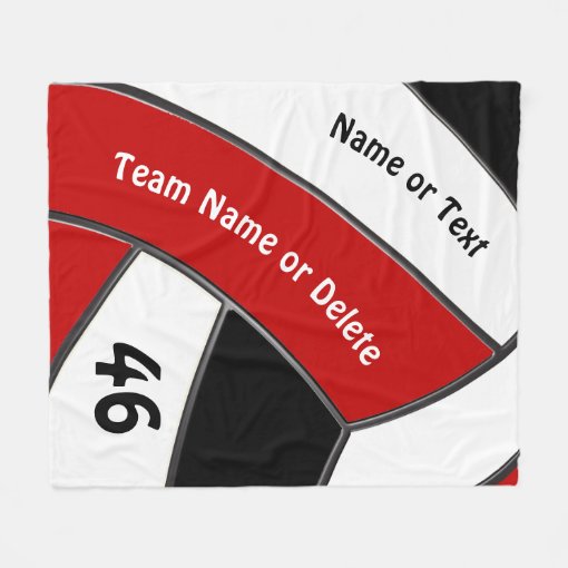 Personalized Volleyball Fleece Blankets Zazzle
