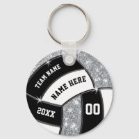 Volleyball Ribbon Zipper Pull Name Tags, Gym Bag Tag Customized