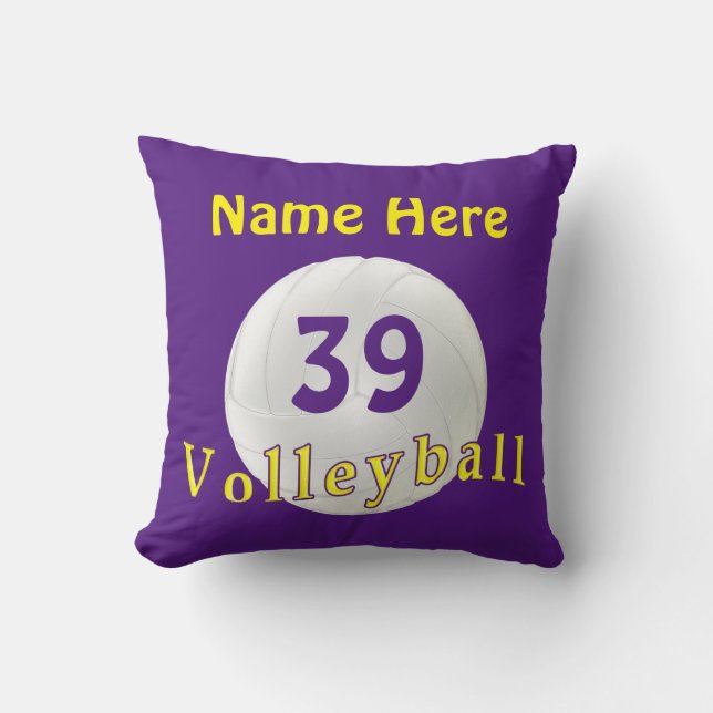 Personalized Volleyball Gifts, Volleyball Pillow (Front)