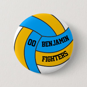 Personalized Volleyball Giveaway For Boys & Girls Button
