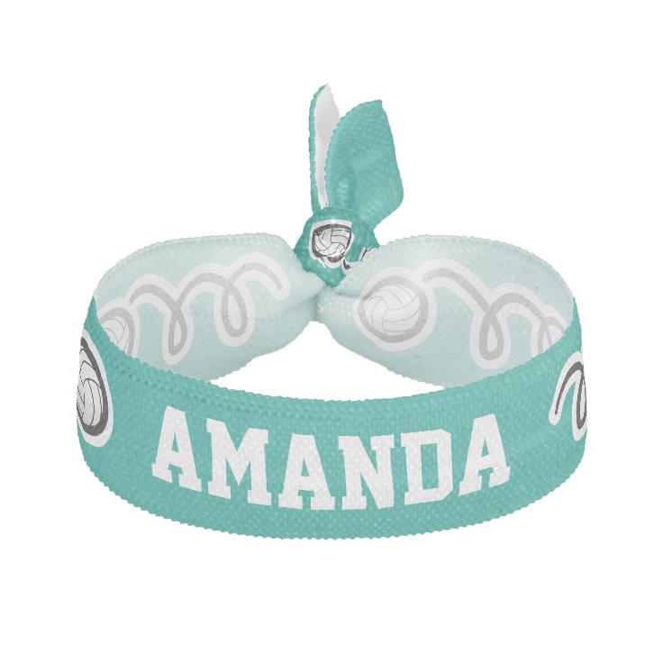 Personalized volleyball hair ties for girls team Zazzle