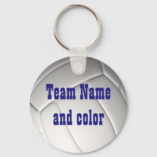 Personalized Volleyball Keychain (Front)