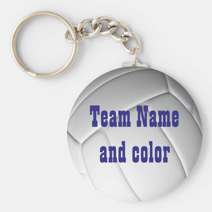 Personalized Volleyball Keychain