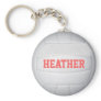 Personalized Volleyball Keychain