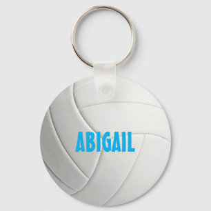 Personalized Volleyball Keychain