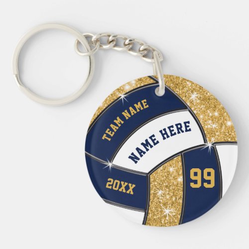 Personalized Volleyball Keychains 6 Text Boxes Keychain