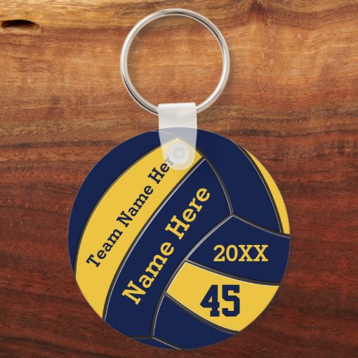 Personalized Volleyball Keychains BULk or One Zazzle