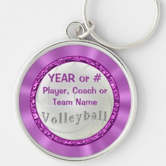 Personalized Volleyball Keychains Team and Coaches
