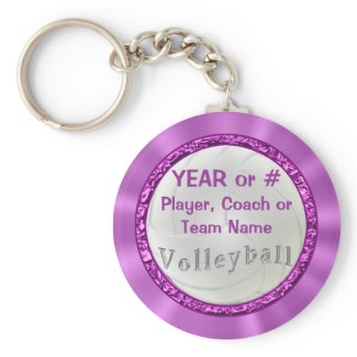 Personalized Volleyball Keychains Team and Coaches