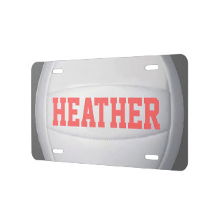 Personalized Volleyball License Plate