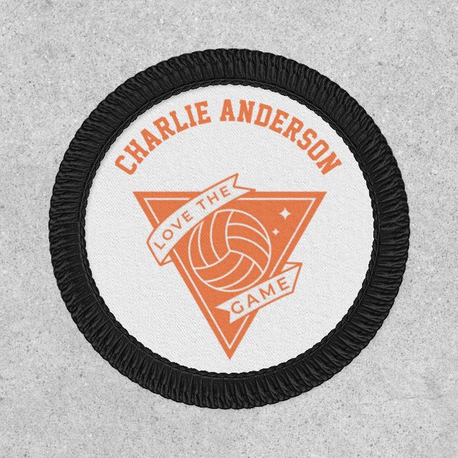 Personalized Volleyball Love The Game Patch (Front)
