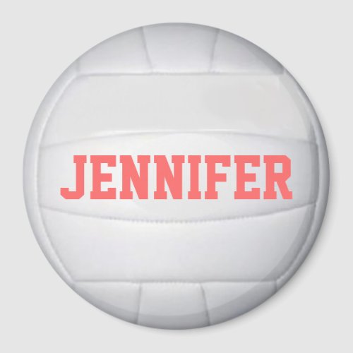 Personalized Volleyball Magnet