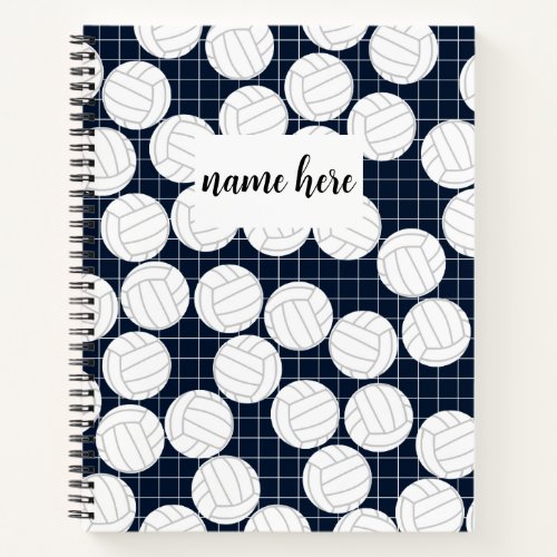 Personalized Volleyball Notebook