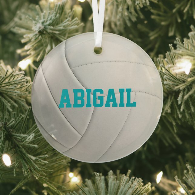 Personalized Volleyball Ornament (Insitu)