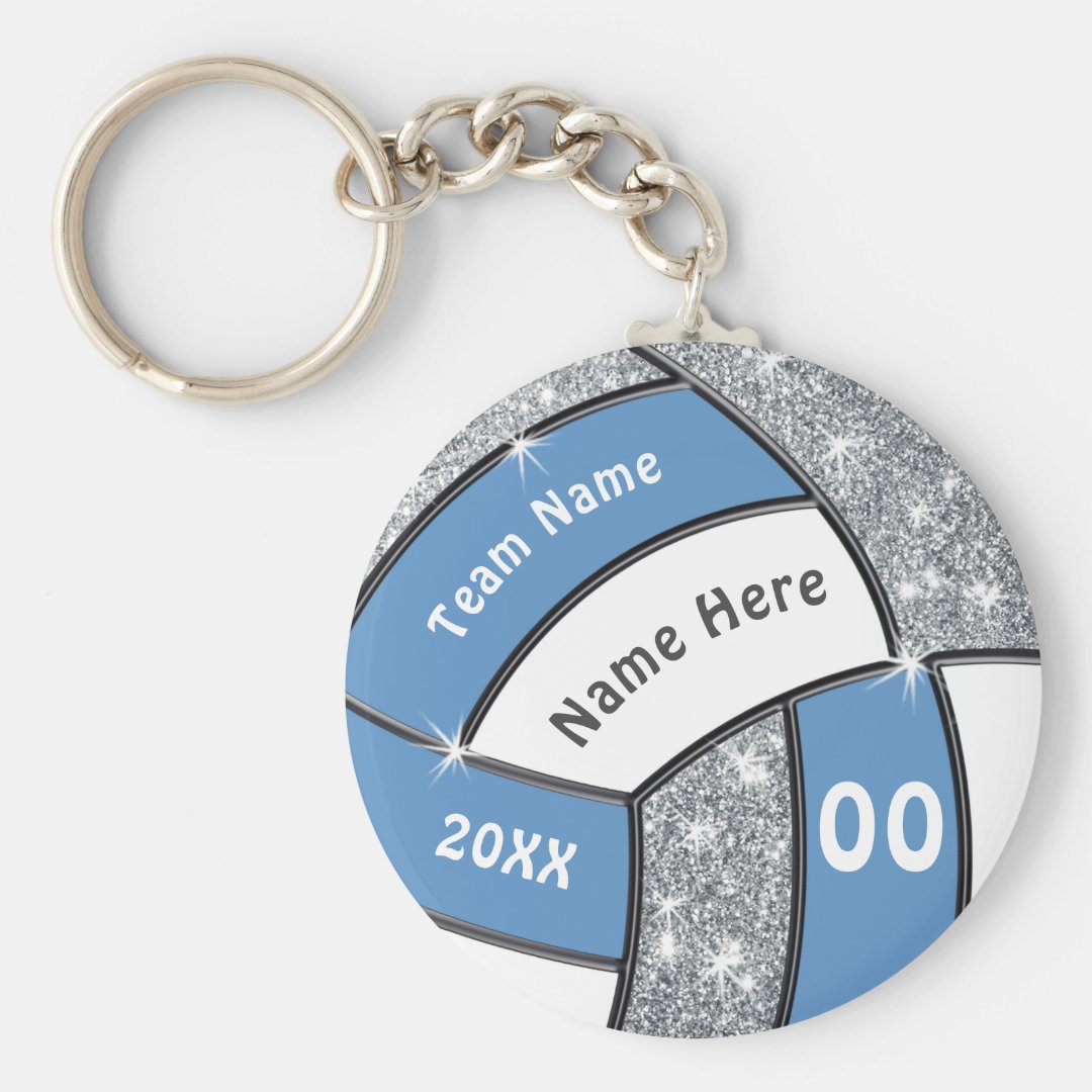 Personalized Volleyball Party Favors Gifts, CHEAP Keychain Zazzle