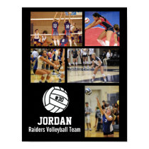 Personalized Volleyball Photo Collage Name Team # Poster Personalized Volleyball Photo Collage Name Team # Poster