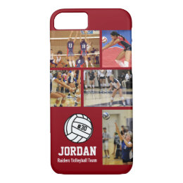 Personalized Volleyball Photo College Name Team # iPhone 8/7 Case