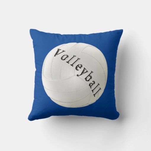 Personalized Volleyball Pillows, Your COLORS, TEXT Throw Pillow Zazzle