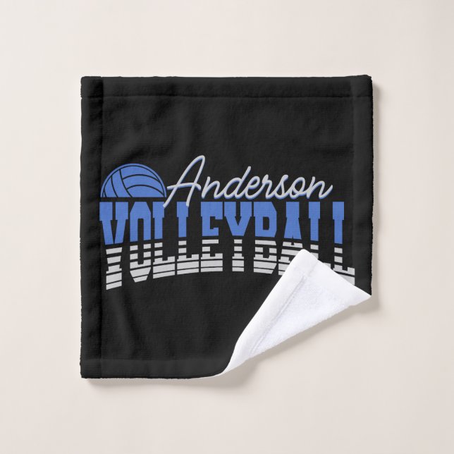 Personalized Volleyball Player ADD NAME Team Champ Bath Towel Set (Wash Cloth)