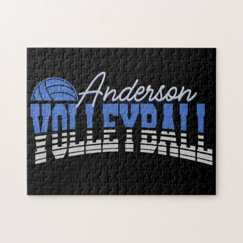 Personalized Volleyball Player ADD NAME Team Champ Jigsaw Puzzle
