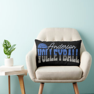 Personalized Volleyball Player ADD NAME Team Champ Lumbar Pillow