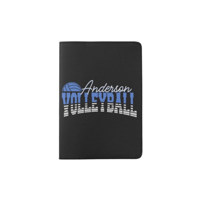 Personalized Volleyball Player ADD NAME Team Champ Passport Holder (Front)