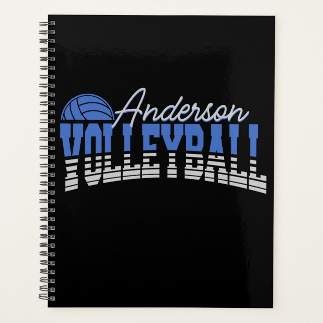 Personalized Volleyball Player ADD NAME Team Champ Planner (Front)