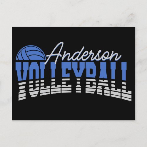 Personalized Volleyball Player ADD NAME Team Champ Postcard