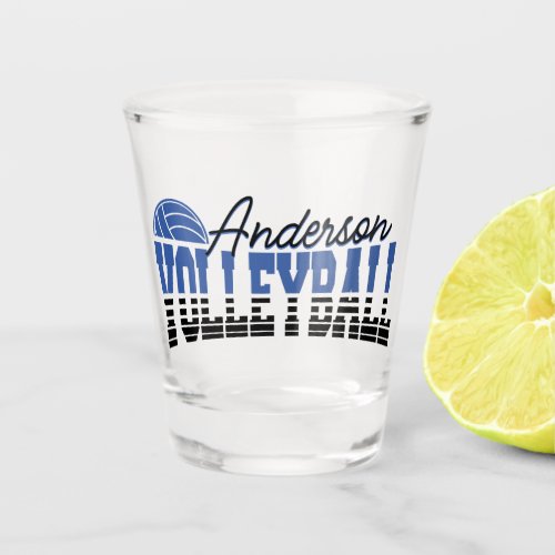 Personalized Volleyball Player ADD NAME Team Champ Shot Glass
