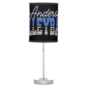 Personalized Volleyball Player ADD NAME Team Champ Table Lamp