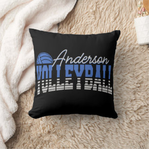 Personalized Volleyball Player ADD NAME Team Champ Throw Pillow