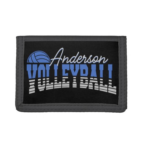 Personalized Volleyball Player ADD NAME Team Champ Trifold Wallet