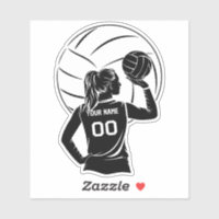 Personalized Volleyball Player Custom Name & Numbe
