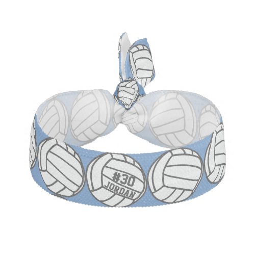 Personalized Volleyball Player Number Name Team Hair Tie