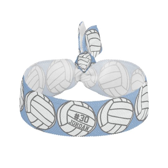Personalized Volleyball Player Number Name Team Hair Tie