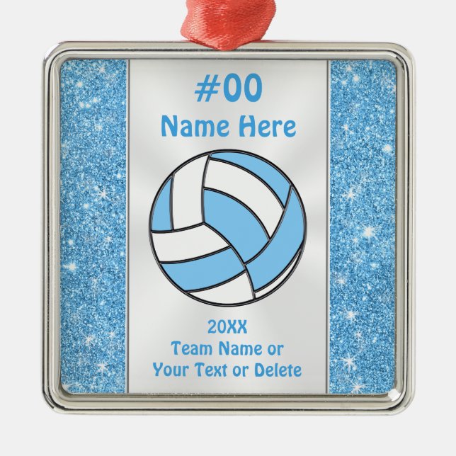 Personalized, Volleyball Player Ornament (Front)