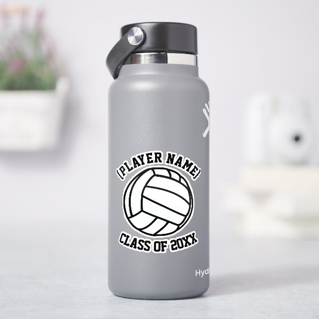 Personalized Volleyball Player Sticker (HydroFlask)