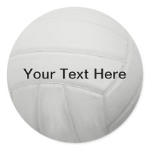 Personalized Volleyball Stickers