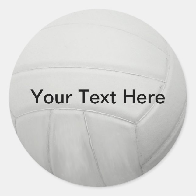 Personalized Volleyball Stickers (Front)