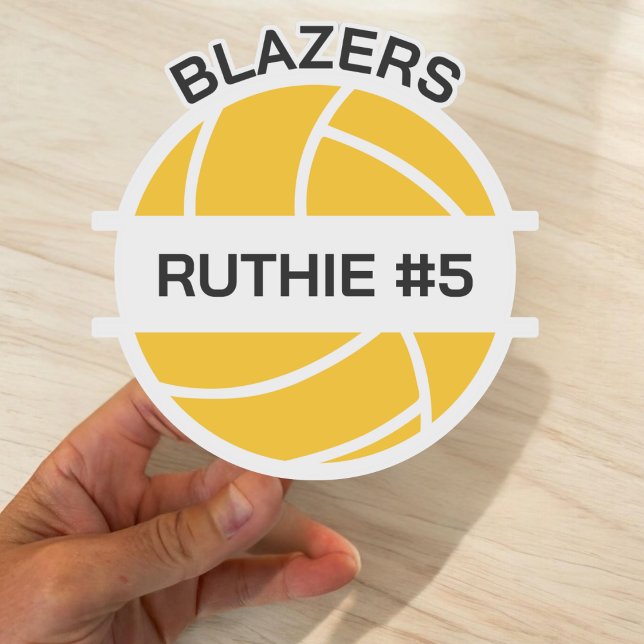 Personalized Volleyball Team Gifts Volleyball Sticker (Creator Uploaded)
