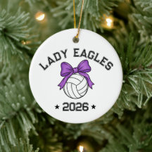 Personalized Volleyball Team Ornament | Custom Tea
