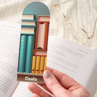 Personalized Volumes of Book Novels Bookmarks