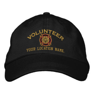 Personalized Volunteer Firefighter Embroidery Embroidered Baseball Cap
