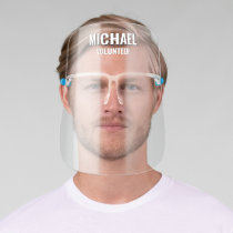 Personalized Volunteer Identification Face Shield