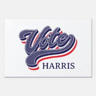 Personalized Vote Election Stars and Stripes  Sign